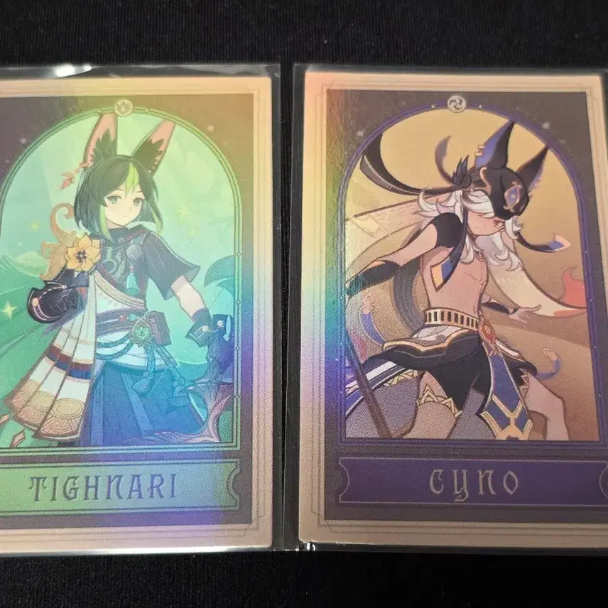 [BUNJANG] HoYoverse Genshin Impact Tighnari &amp; Cyno "Genjitsu" Bundle Set / 2024 호요랜드 원신 점괘 타이나리, 사이노 일괄