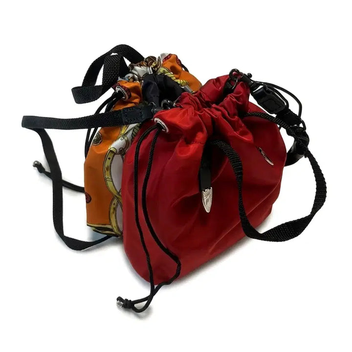 [BUNJANG] Toga Archives Print Drawstring Bucket Bag / 토가 아카이브 프린트 드로우스트링 백