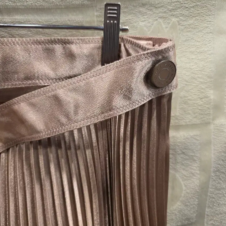 [BUNJANG] MICHAA Pleated Long Skirt Beige Size 66 / 미샤 플리츠 롱 스커트 베이지 66(27~28)