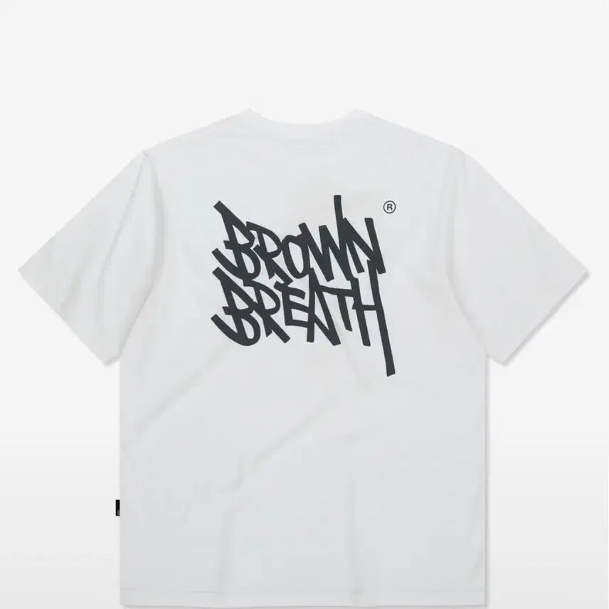 [BUNJANG] Brown Breath Short Sleeve T-Shirt White S / 브라운브레스 반팔