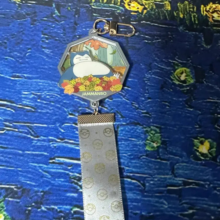 [BUNJANG] Pokemon Snorlax Diorama 3D Keychain / 포켓몬스터 디오라마 입체 키링 잠만보