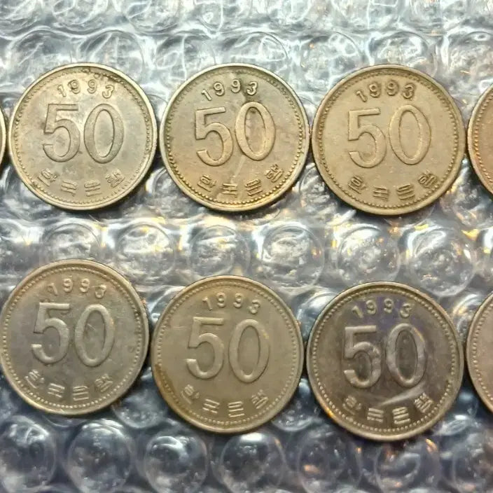 [BUNJANG] 1993 50 Won Coin Bundle (10 Coins) / 1993년 50원 10개일괄