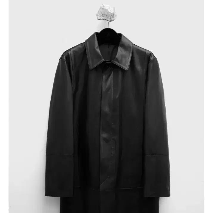 [BUNJANG] Uniqlo U Leather Car Coat / [구매] 유스 레더 카코트 L 블랙 , 브라운
