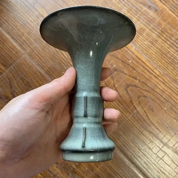 [BUNJANG] Genuine Early Qing Dynasty Longquan Celadon Vase / 진품 청나라초기 용천요(요지품)(운송시간13일)