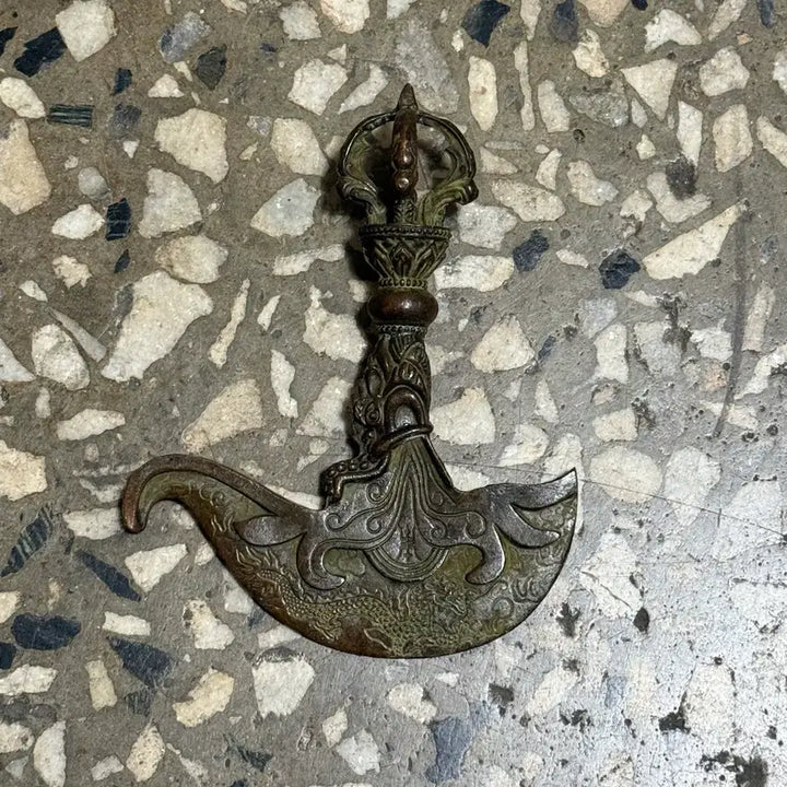 [BUNJANG] Bronze Vajra Buddhist Item / Interior Prop / 동 금강저 불교용품 인테리어 소품