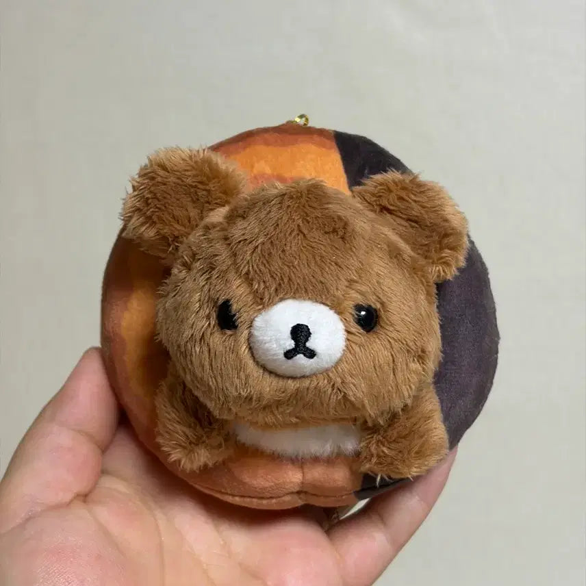 [BUNJANG] San-X Rilakkuma Donut Koguma Plush / 산엑스 리락쿠마 도넛 코구마 인형