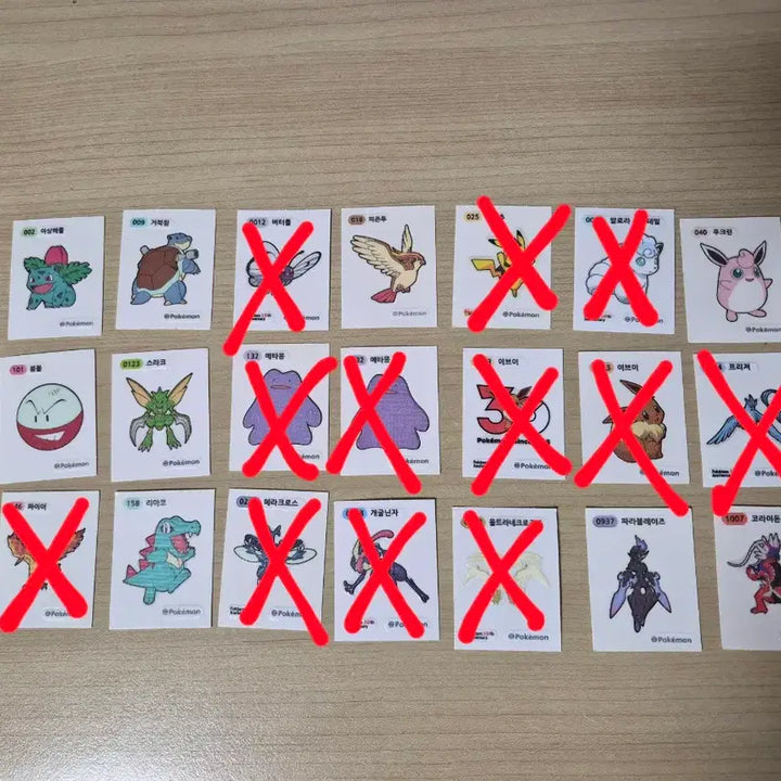 [BUNJANG] Pokemon Bread Stickers / 포켓몬 띠부씰