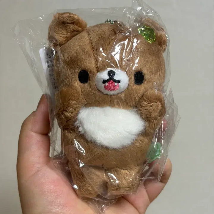 [BUNJANG] San-X Chairoikoguma 10th Anniversary Koguma Clover Plush / 산엑스 차이로이코구마 10주년 코구마 클로버 누이구루미