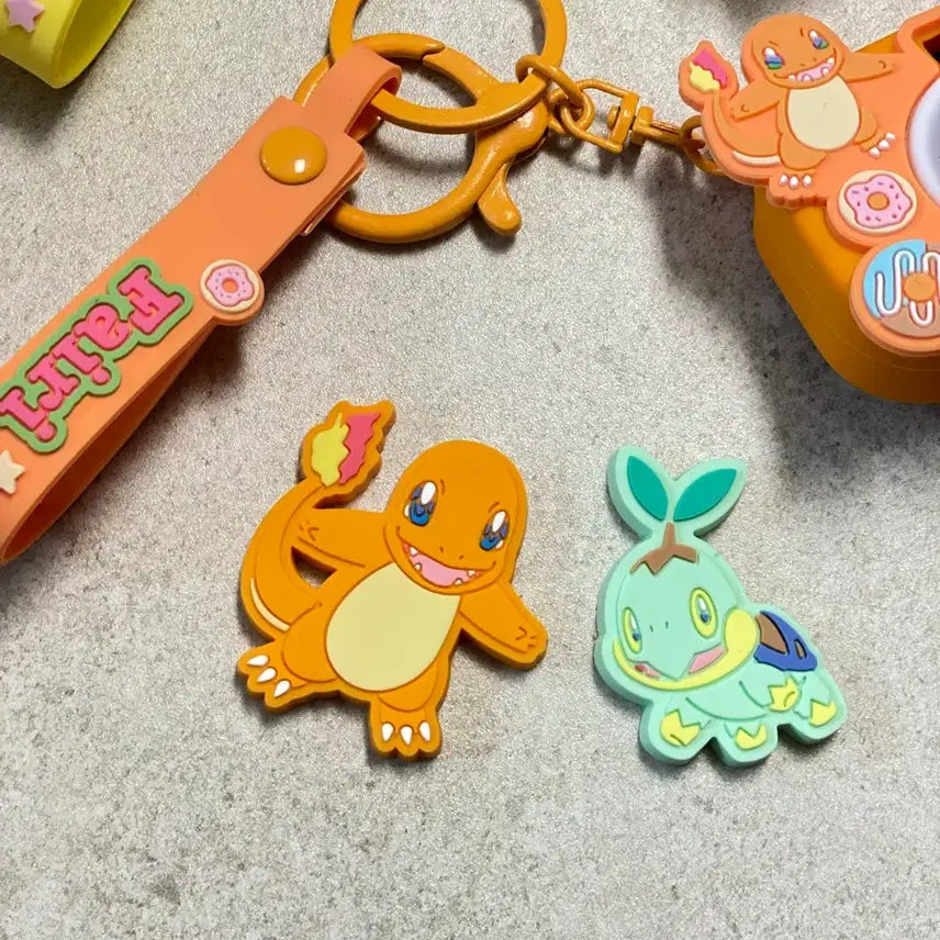 [BUNJANG] Olive Young Orthomol Pokemon Keychain Magnet Set / 올리브영 오쏘몰 포켓몬 키링 마그넷 세트 키체인