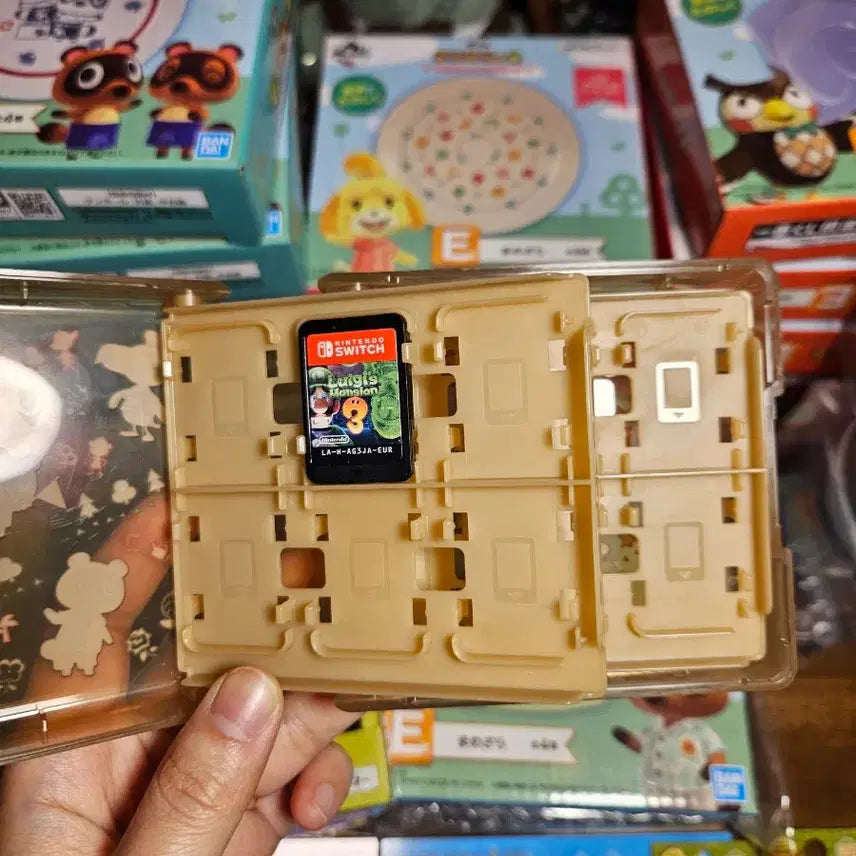 [BUNJANG] Nintendo Animal Crossing Brown Game Card Case / 동물의숲 닌텐도 칩케이스 브라운
