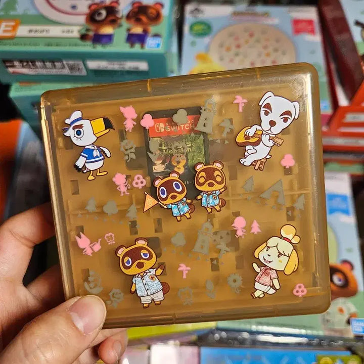 [BUNJANG] Nintendo Animal Crossing Brown Game Card Case / 동물의숲 닌텐도 칩케이스 브라운