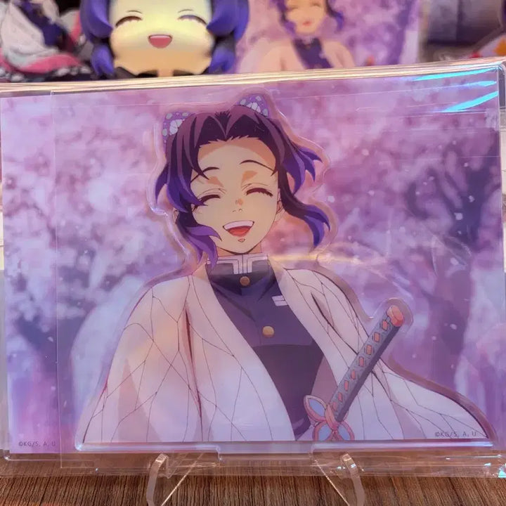 [BUNJANG] Demon Slayer Shinobu Cherry Blossom Ending Scene Acrylic Stand Diorama / 귀멸의칼날 시노부 벗꽃엔딩 명장면 아크릴 스탠드 디오라마