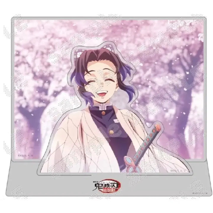 [BUNJANG] Demon Slayer Shinobu Cherry Blossom Ending Scene Acrylic Stand Diorama / 귀멸의칼날 시노부 벗꽃엔딩 명장면 아크릴 스탠드 디오라마