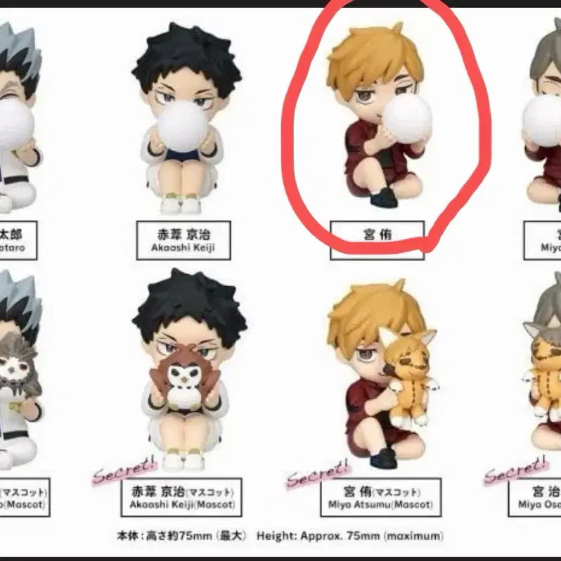[BUNJANG] Haikyuu!! Atsumu Miya Perihappy Volleyball / 하이큐 미야 아츠무 페리하피 배구공 피규어