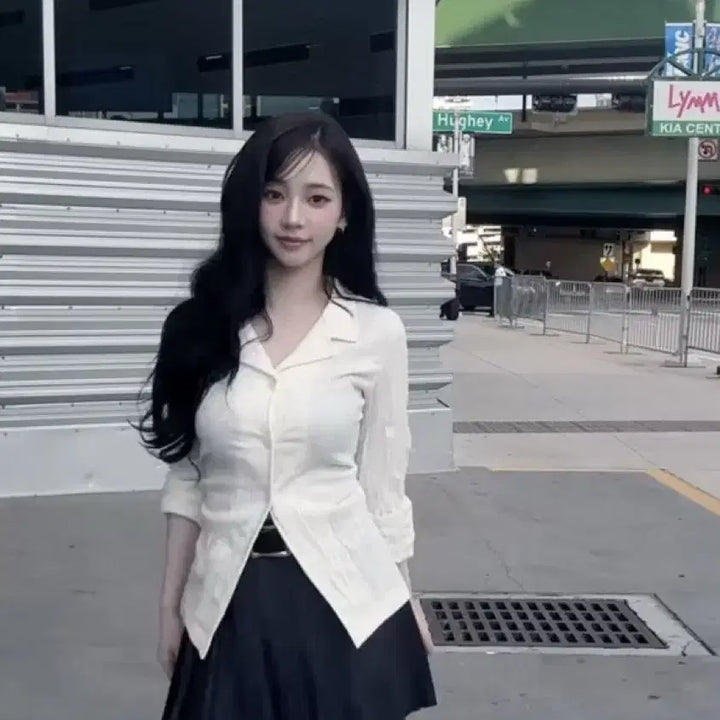 [BUNJANG] Miloumont Karina Shirt Blouse / 밀로우먼 카리나 셔츠 블라우스
