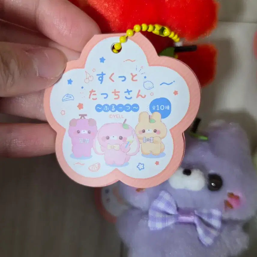 [BUNJANG] Sukutto Touch-san Plush Keyring Bundle Set / 스쿳토탓치상 인형키링 4개 일괄