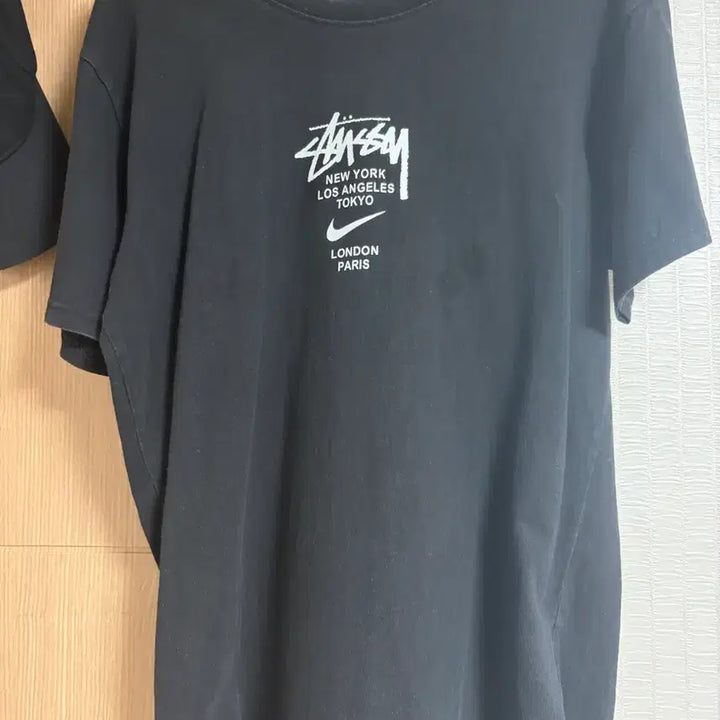 [BUNJANG] Stussy Nike Collaboration Black T-Shirt / 스투시 나이키 콜라보 블랙 반팔 티셔츠