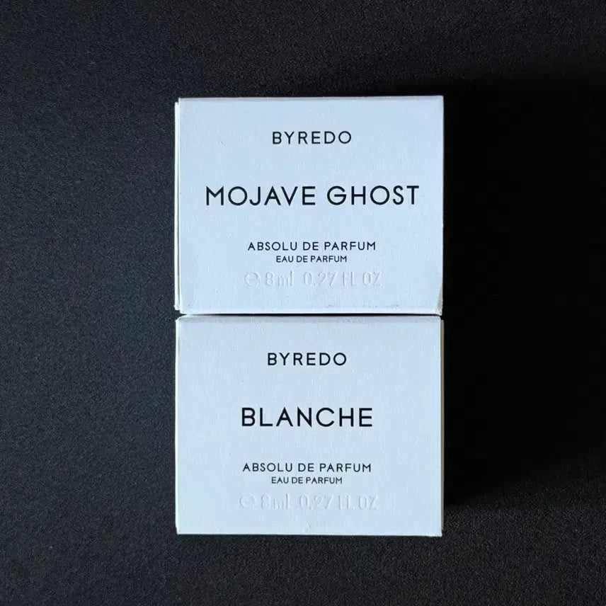 [BUNJANG] Byredo Miniature Set (Blanche Absolu, Mojave Ghost Absolu) 8ml / (국문라벨)바이레도 미니어쳐 8ml(블랑쉬 앱솔뤼,모하비고스트 앱솔뤼)