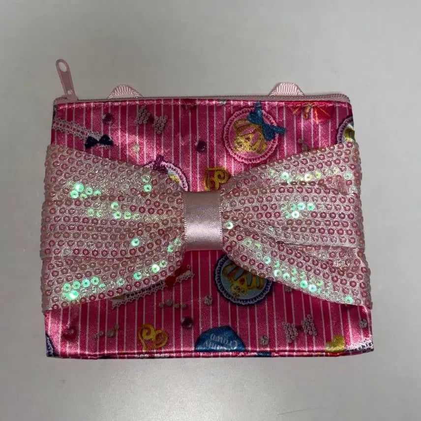[BUNJANG] Aikatsu! Dreamy Crown Puchi Gumi Ribbon Pouch / 아이카츠 드리미 크라운 푸치구미 부록 리본 파우치 아이엠스타