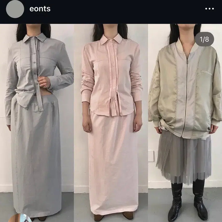 [BUNJANG] Eonts Origami Shirt Grey / Eonts 에옹쓰 오리가미 셔츠 그레이