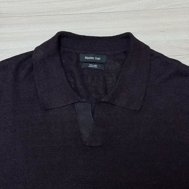 [BUNJANG] Massimo Dutti Linen Knit Polo Shirt (L) / 마시모두띠 반팔 카라티 (L)