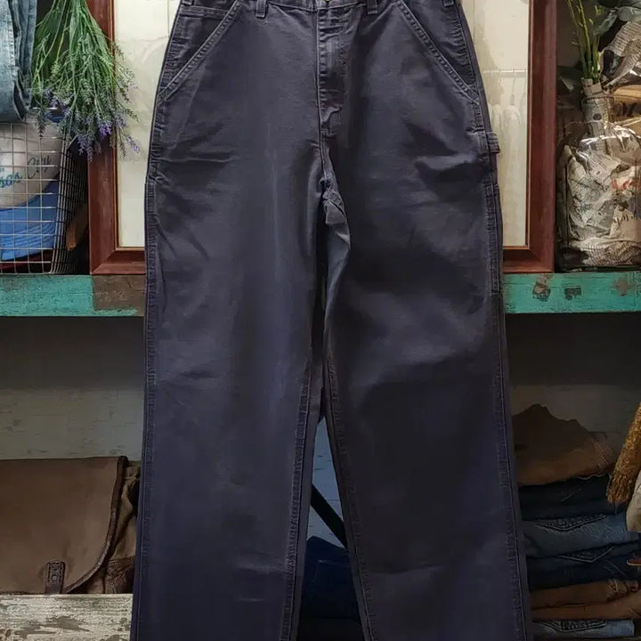 [BUNJANG] Carhartt Single Knee Carpenter Work Pants Faded Purple Duck Canvas 32x34 / 칼하트 싱글니 카펜터 워크팬츠 페이드 퍼플 덕캔버스 32x34
