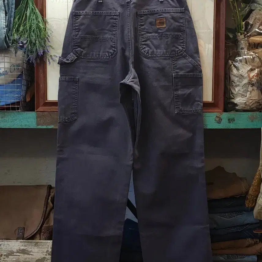 [BUNJANG] Carhartt Single Knee Carpenter Work Pants Faded Purple Duck Canvas 32x34 / 칼하트 싱글니 카펜터 워크팬츠 페이드 퍼플 덕캔버스 32x34