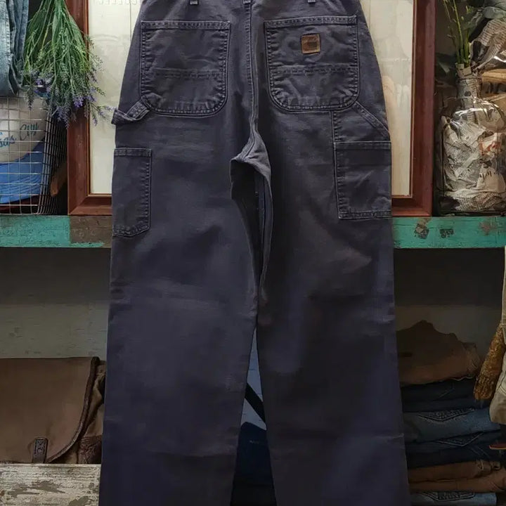 [BUNJANG] Carhartt Single Knee Carpenter Work Pants Faded Purple Duck Canvas 32x34 / 칼하트 싱글니 카펜터 워크팬츠 페이드 퍼플 덕캔버스 32x34