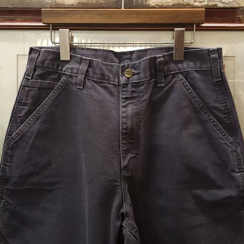 [BUNJANG] Carhartt Single Knee Carpenter Work Pants Faded Purple Duck Canvas 32x34 / 칼하트 싱글니 카펜터 워크팬츠 페이드 퍼플 덕캔버스 32x34