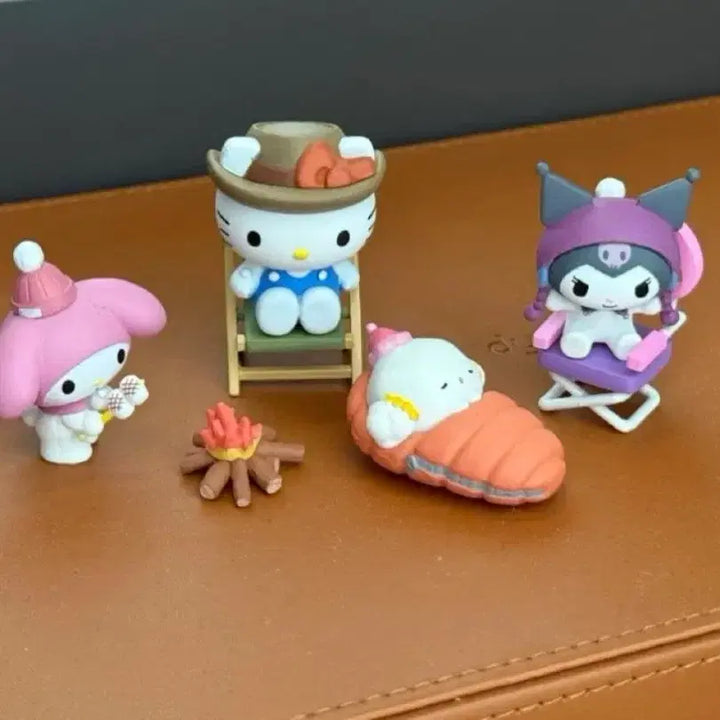 [BUNJANG] Sanrio Kitty Camping Figure Set / 산리오 키티 캠핑 피규어 세트