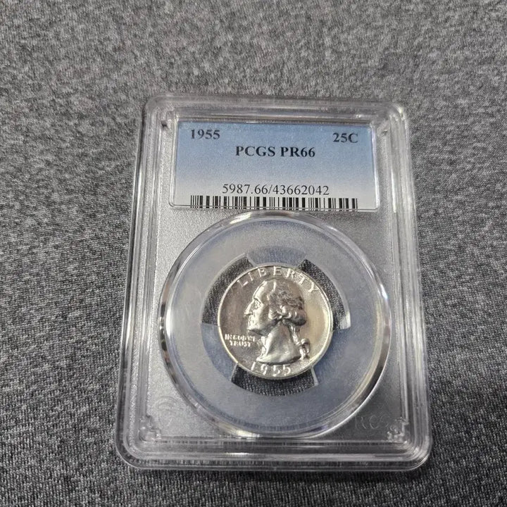 [BUNJANG] 1955 Quarter Silver Coin PCGS PR66 / 1955년 PCGS PR66 쿼터 은화 동전