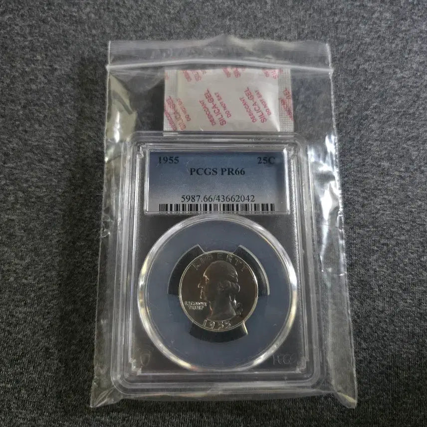 [BUNJANG] 1955 Quarter Silver Coin PCGS PR66 / 1955년 PCGS PR66 쿼터 은화 동전
