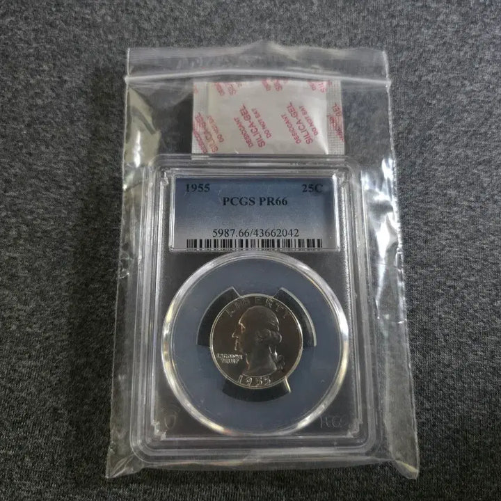 [BUNJANG] 1955 Quarter Silver Coin PCGS PR66 / 1955년 PCGS PR66 쿼터 은화 동전