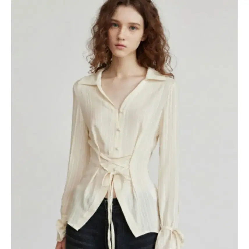 [BUNJANG] AITOB Seoul Corset Blouse / 아이토브 서울 코르셋 블라우스