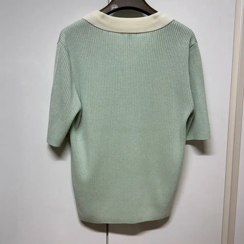 [BUNJANG] SPAO Collar Short Sleeve Knit Mint M / SPAO 카라 반팔 니트 민트 M