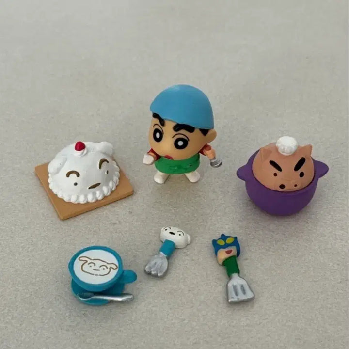 [BUNJANG] Crayon Shin-chan Cooking Figure Set / 짱구 요리 피규어 세트