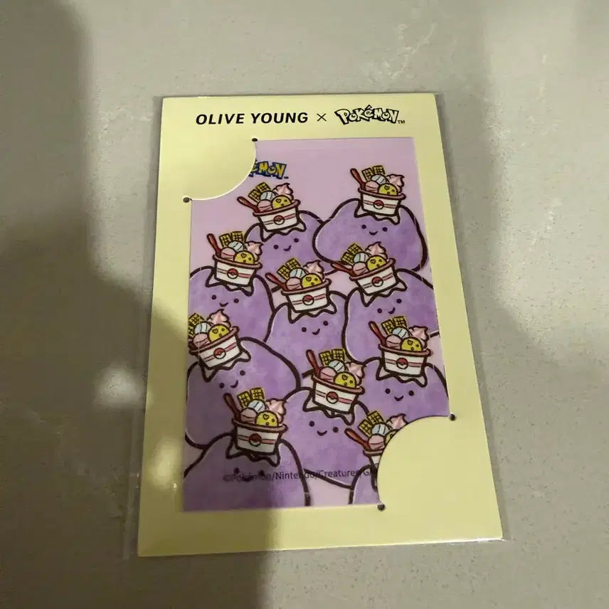 [BUNJANG] Olive Young Pokémon Collaboration Metamon Card Sticker / 올리브영 포켓몬 카드 스티커