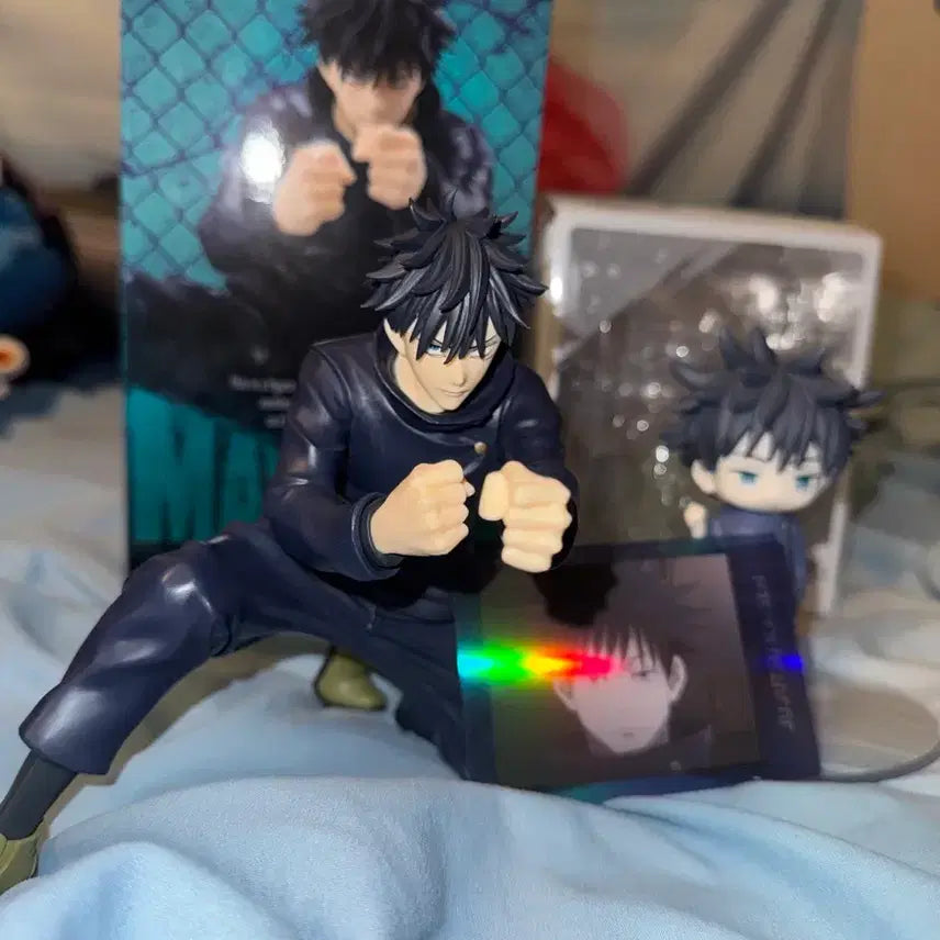 [BUNJANG] Jujutsu Kaisen Megumi Maxmatic &amp; Umbrella Figure Bundle / 택포 4.5) 주술회전 메구미 맥시매틱, 우산 피규어, 포토 카드 일괄