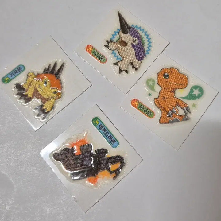 [BUNJANG] Classic Digimon Glow-in-the-Dark Seal Stickers / 고전 디지몬 야광 씰 스티커