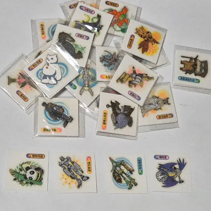 [BUNJANG] Classic Digimon Glow-in-the-Dark Seal Stickers / 고전 디지몬 야광 씰 스티커