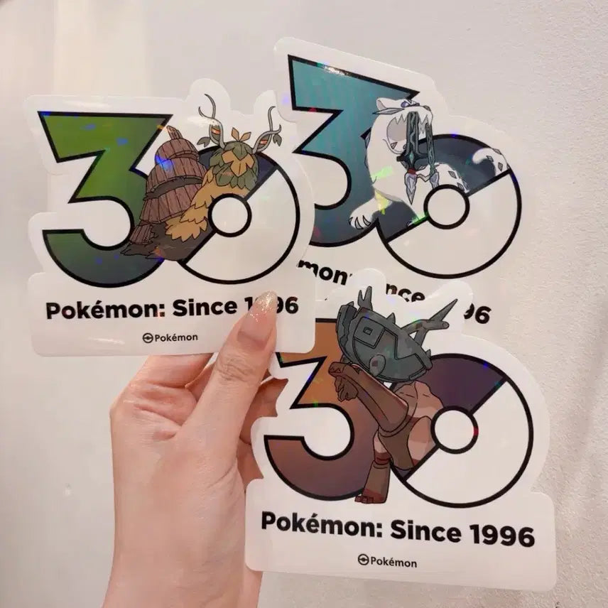 [BUNJANG] Paozen Dingru Set Pokémon 30th Anniversary Sticker / 총지엔 파오젠 딩루 세트 포켓몬 30주년 기념 스티커