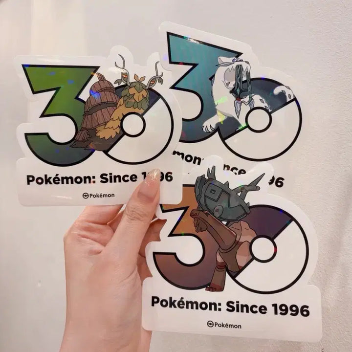 [BUNJANG] Paozen Dingru Set Pokémon 30th Anniversary Sticker / 총지엔 파오젠 딩루 세트 포켓몬 30주년 기념 스티커