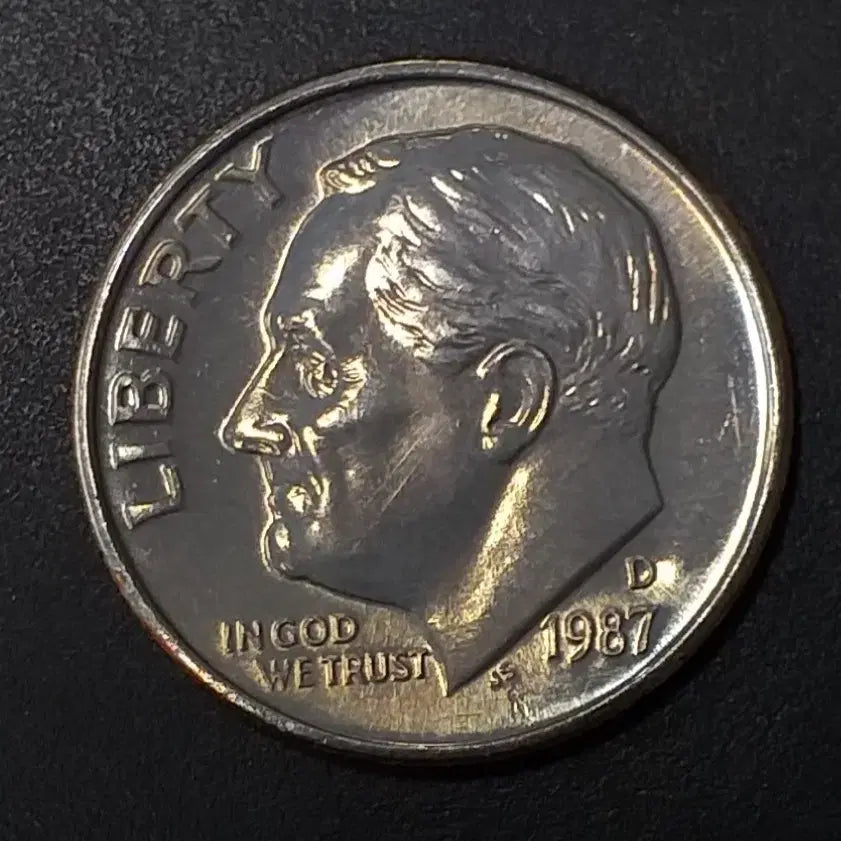 [BUNJANG] 1987 United States Dime Coin (Unused) / [미사용] 1987년 미국 다임주화 w1084