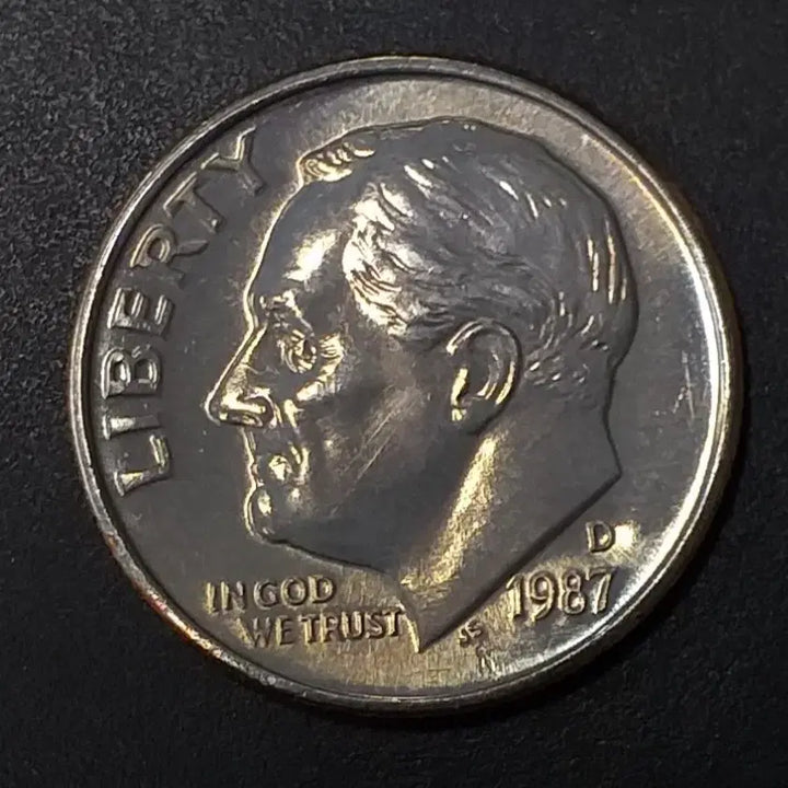 [BUNJANG] 1987 United States Dime Coin (Unused) / [미사용] 1987년 미국 다임주화 w1084