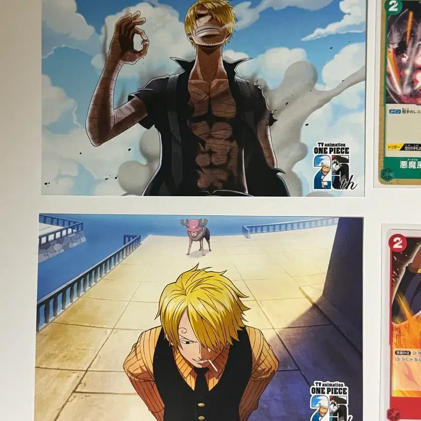 [BUNJANG] One Piece Sanji Paper Goods &amp; Postcard Set / 원피스 상디/산지 포스트 카드 및 지류 굿즈 세트