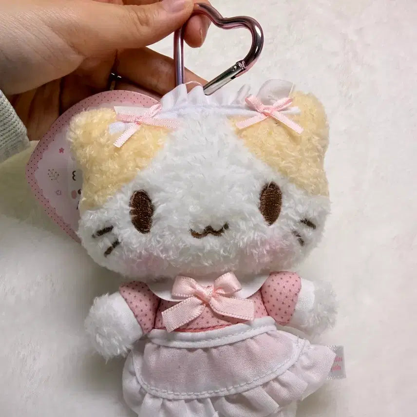 [BUNJANG] Sanrio Marshmallow Maid Doll Keyring / 산리오 마슈마로 메이드 인형 키링