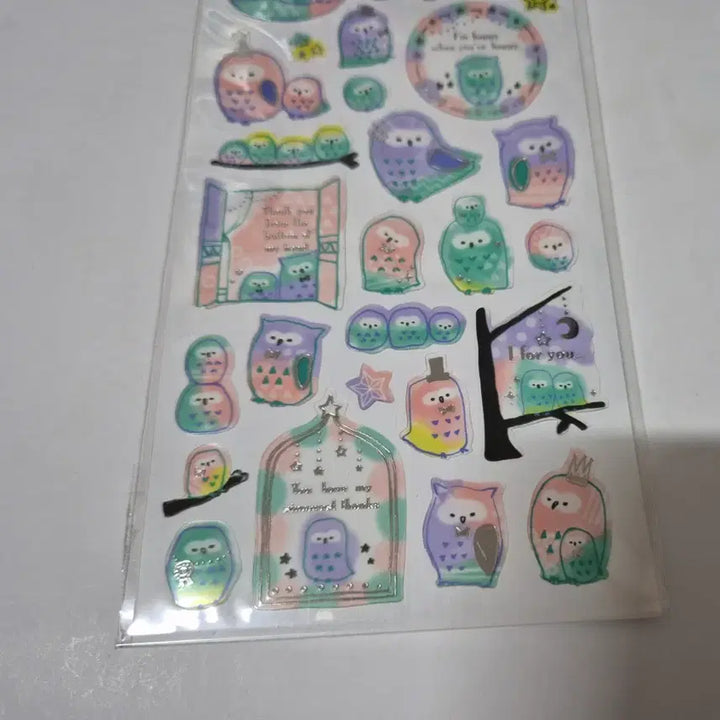 [BUNJANG] Classic Owl Seal Sticker / 고전 부엉이 씰 스티커