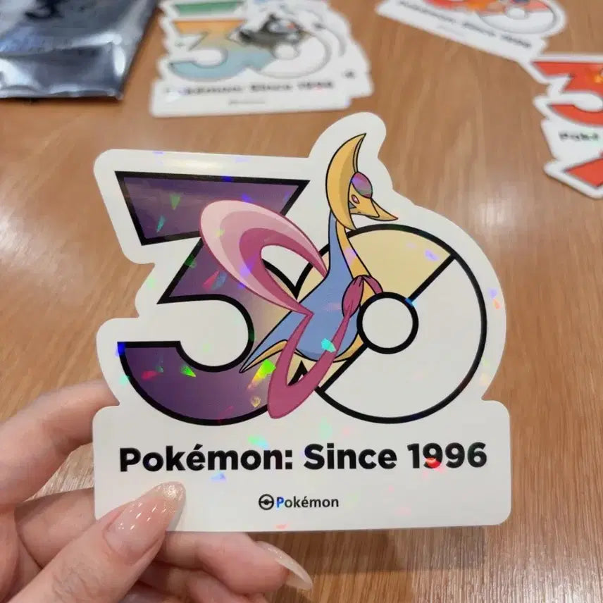 [BUNJANG] Pokemon Cresselia 30th Anniversary Holographic Sticker / 크레세리아 포켓몬 30주년 기념 스티커