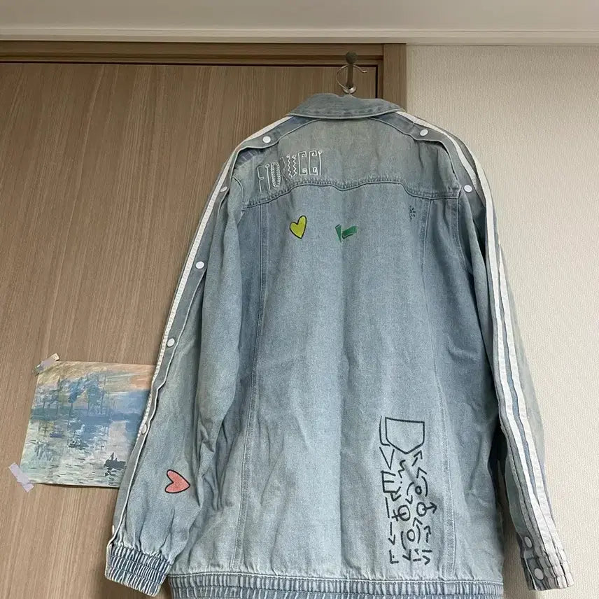 [BUNJANG] Adidas x Fiorucci Collaboration Denim Jacket / 택배가능,5.20까지) 아디다스 피오루치 콜라보 데님 자켓 청자켓