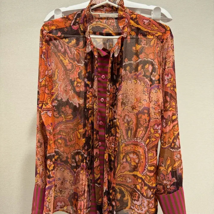 [BUNJANG] Oilily Silk Blouse Shirt Size 44 / 오일릴리 실크 블라우스 셔츠 44사이즈